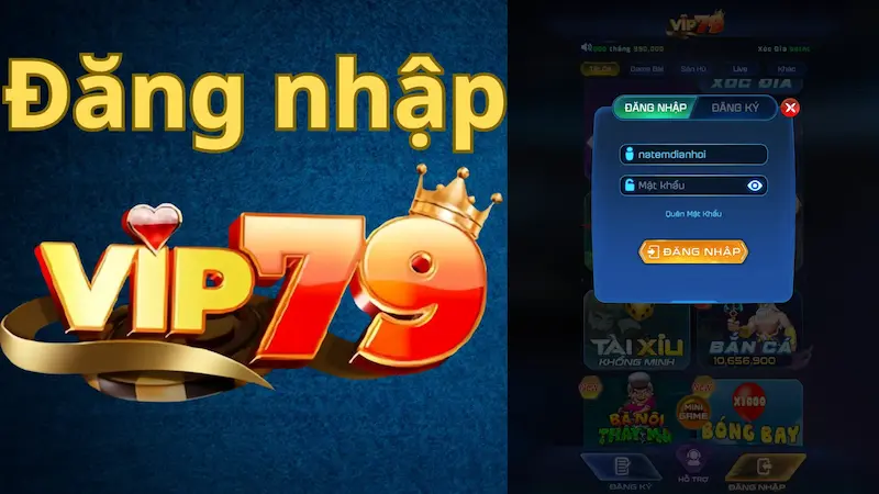 Đăng nhập tài khoản Vip79