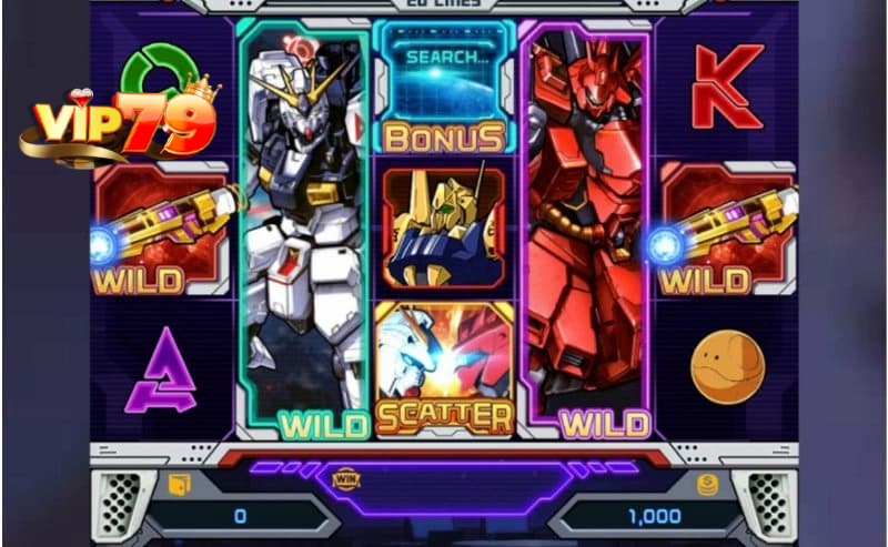 Gundam tại cổng game Vip79
