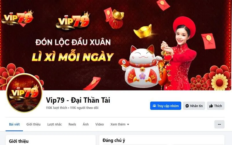 Nhắn tin thông qua Fanpage chính chủ